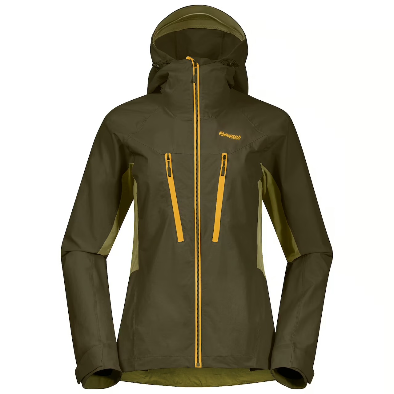 Bergans - Women's Cecilie Mountain Softshell Pants - Mountaineering  trousers - Solid Dark Grey / Cloudberry Yellow | S